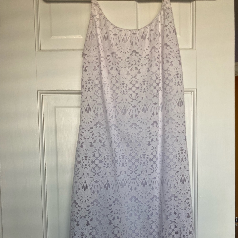 Aqua Purple Lace Dress